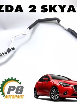 แป๊ปแอรจากคอมเข้าตู้ MAZDA2 SKYACTIV 2014-2018 1.5 ดีเซล (1เส้น) แท้ / รูปจริง