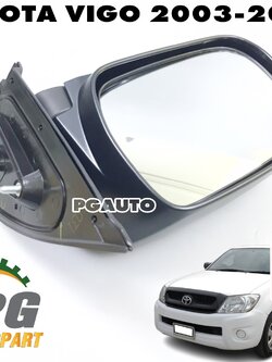 กระจกมองข้าง LH(ปรับนอก) TOYOTA VIGO 2WD ปี 2003-2006 (1 ชิ้น) แท้ / รูปจริง