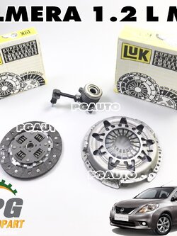 ชุดครัช NISSAN ALMERA 1.2 L MT ปี 2012-2018 (1ชุด = 3 ชิ้น) LUK / รูปจริง