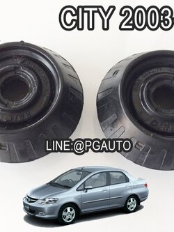 ชุดยางรองเบ๊าโช๊คหน้า HONDA CITY 2003-2007 (1 คู่) (รูปจริง) / แท้