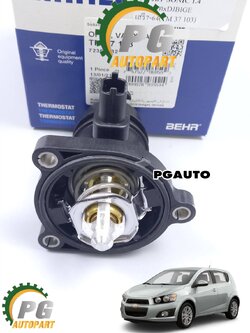 วาวน้ำ+ฝาครอบวาวน้ำ เชฟโรเลต โซนิค 1.4 CHEVROLET SONIC เครื่อง 1.4L ( 1 ชิ้น ) รูปจริง / ยี่ห้อ MAHLE