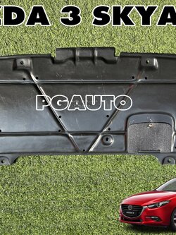 แผ่นใต้ท้องรถ-แผ่นหน้า(แผ่นเล็ก) MAZDA 3 SKYACTIV BM 2.0 ปี 2014-2018(1ชิ้น) เทียบ / รูปจริง