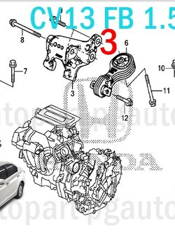 *พรีออเดอร์*เซตสุดคุ้ม!!! แท้ยกชุด ยางแท่นเครื่อง-แท่นเกียร์ ฮอนด้าซีวิคเอฟบี HONDA CIVIC FB 2012-2015 1.5 HYBRID AT (1ชุด = 3 ตัว) / ENGINE MOUNT