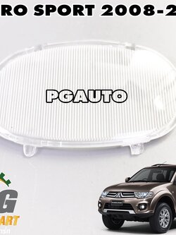 โคมพลาสติกปิดไฟส่องสว่างประตู MITSUBISHI PAJERO SPORT ปี 2008-2014 (1ชิ้น) แท้ / รูปจริง