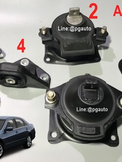 เซตสุดคุ้ม!!! ยางแท่นเครื่อง-แท่นเกียร์ ฮอนด้าแอคคอร์ด HONDA ACCORD ปี 2003-2007 (ปลาวาฬ) 2.4 L เกียร์ออโต้ AT (1ชุด = 6 ตัว) / ENGINE MOUNT