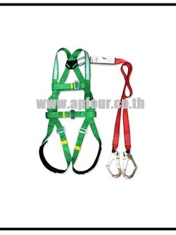 เข็มขัดเซฟตี้ แบบเต็มตัวพร้อมเชือกเซฟตี้เส้นคู่สายแบน