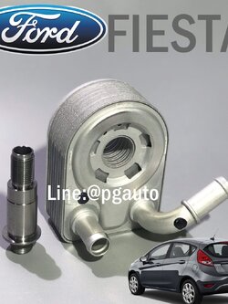 ออยคูเลอร์ ฟอร์ดเฟียสต้า FORD FIESTA เครื่อง 1.4 / 1.5 / 1.6 L (1 ตัว) รูปจริง /แท้ฟอร์ด
