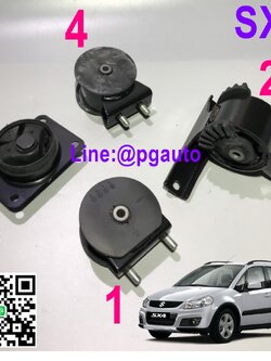 เซตสุดคุ้ม!!! ยางแท่นเครื่อง-แท่นเกียร์ ซูซูกิ SUZUKI SX4 1.6 (RW416) เกียร์ออโต้(AT) แท้ศูนย์ (1ชุด = 4ตัว) / ENGINE MOUNT