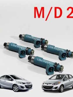 เซตสุดคุ้ม!!! หัวฉีดน้ำมันเชื้อเพลิง มาสด้า 2 MAZDA 2 เครื่อง 1.5 L ปี 2009-2012 12 รูฉีด แท้ DENSO (1 ชุด = 4ตัว)