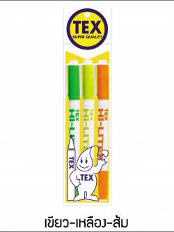 TEX HI-LITER Twin แพ็ค 3 ด้าม (มีให้เลือก 5 สี)