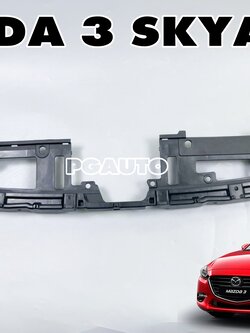 แผงยึดหน้ากระจังหน้าอันบน MAZDA 3 SKYACTIV ปี 2014-2018 (1ชิ้น) แท้ / รูปจริง
