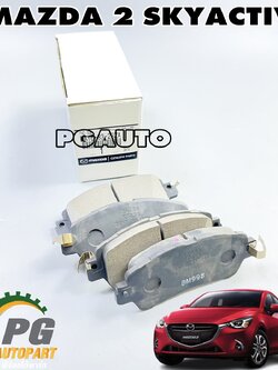 ชุดผ้าดิสเบรคหน้า MAZDA 2 SKYACTIV ปี 2014-2018 (1 ชุด) แท้ศูนย์ / รูปจริง