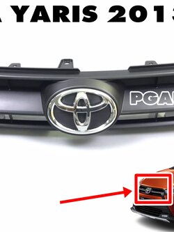 หน้ากากกระจังหน้า(สีดำ) TOYOTA YARIS(NSP152) ปี 2013-2017 (1ชิ้น) แท้ / รูปจริง