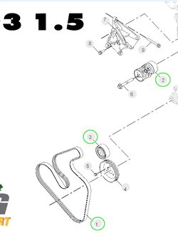 [PRE-ORDER] เซตสุดคุ้ม!!! ชุดเปลี่ยนสายพานหน้าเครื่อง เอ็มจี 3 / MG3 ปี 2015-2018 1.5 L(1 ชุด = 3 ชิ้น)