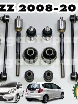 เซตประหยัด!!! ชุดช่วงล่างหน้า ฮอนด้าแจ๊ส HONDA JAZZ GE ปี 2008-2012 ( 1 ชุด = 12 ชิ้น ) / รูปจริง