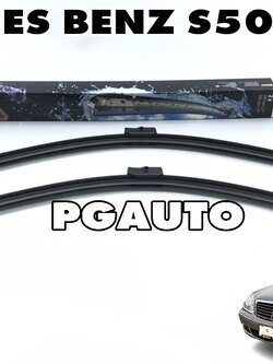 ใบปัดน้ำฝน LH/RH BENZ S500 ปี 2003 (1 คู่) BOSH / รูปจริง