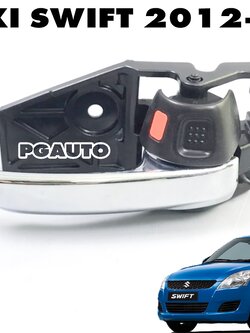 มือเปิดประตูหน้า-หลังใน RH (ดำ-ชุบ) SUZUKI SWIFT 1.2 L ปี 2012-2017 (1 ชิ้น) แท้ / รูปจริง