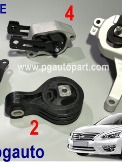 เซตสุดคุ้ม!!! แท้ทุกชิ้น ยางแท่นเครื่อง-แท่นเกียร์ เทียน่า NISSAN TEANA L33 ปี 2014-2017 AT 2.5 L V6 QR25DE (1ชุด = 4 ตัว) / ENGINE MOUNT