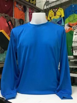 เสื้อคนงานเเขนยาวสีฟ้า