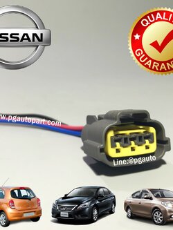 ปลั๊กคอยล์จุดระเบิด รถยนต์นิสสัน มาร์ช อัมเมร่า ซิลฟี่ โน๊ต NISSAN MARCH ALMERA SYLPHY NOTE (1ตัว) / รูปจริง