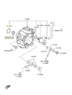 โอริงหลังปั็มเชื้อเพลิง MAZDA CX-5 2.2 ดีเซล ปี 2012-2015 (1ชิ้น)/แท้ (รูปจริง)