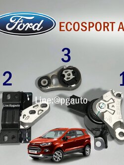 เซตสุดคุ้ม!!! ยางแท่นเครื่อง-แท่นเกียร์ ฟอร์ด อีโค่สปอร์ต FORD ECOSPORT 1.5 L AT (1ชุด=3ชิ้น) / แท้ห้าง