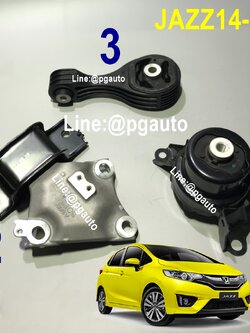 เซตสุดคุ้ม!!! ยางแท่นเครื่อง-แท่นเกียร์ ฮอนด้าแจ๊ส HONDA JAZZ ปี 2014-2017 เกียร์ออโต้ (AT) (1ชุด = 3 ตัว) / ENGINE MOUNT