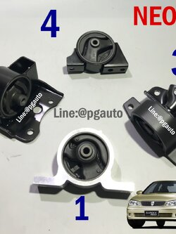 เซตสุดคุ้ม!!! ยางแท่นเครื่อง-แท่นเกียร์ นิสสันซันนี่ นีโอ NISSAN SUNNY NEO N16 เครื่อง 1.6 L AT (1ชุด = 4 ตัว) / ENGINE MOUNT