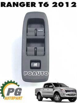 ชุดสวิทกระจกประตูหน้าขวา RH + ฝาครอบด้านบน FORD RANGER T6 ปี 2012 (4ประตู) (1 ชิ้น) / รูปจริง