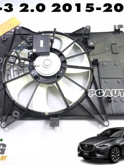 ชุดบังลมหม้อน้ำทั้งชุด MAZDA CX-3 2.0 เบนซิน ปี 2015-2018 (1ชุด) เทียบ / รูปจริง