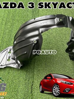 พลาสติกซุ้มล้อหน้า RH MAZDA 3 SKYACTIV ปี 2014-2018 เครื่อง 2.0 L (BM) AT (1ชิ้น) แท้ / รูปจริง