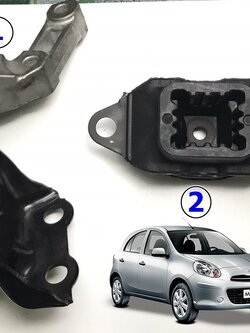 เซตสุดคุ้ม!!! ยางแท่นเครื่อง-แท่นเกียร์ รถยนต์นิสสันมาร์ช NISSAN MARCH เครื่อง 1.2 L เกียร์ธรรมดา (MT) (1ชุด = 3 ตัว) / Engine Mount อะไหล่นิสสัน,อะไหล่นิสสัน อัลเมร่า,อะไหล่นิสสัน มาร์ช