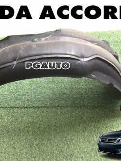 พลาสติกซุ้มล้อหน้าใน RH HONDA ACCORD G9 ปี 2013-2018(1ชิ้น) แท้ศูนย์ / รูปจริง