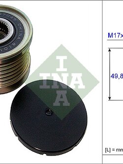 มู่เลย์ไดชาร์ท นิสสันเทียน่า NISSAN TEANA J32 MR20 2.0L ปี 2009-2012 4 สูบ (1ตัว) / ยี่ห้อ INA