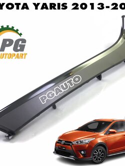 คิ้วกันชนหน้า RH(สีดำ) TOYOTA YARIS(NSP152) ปี 2013-2017 (1ชิ้น) แท้ / รูปจริง