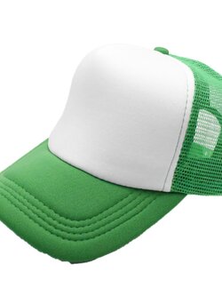 หมวกตาข่ายสีเขียวขาว