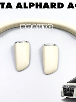 ชุดมือจับตรงเบาะหลัง(สีครีม) TOYOTA ALPHARD AGH30 ปี 2015-2022 (1ชิ้น) แท้ / รูปจริง