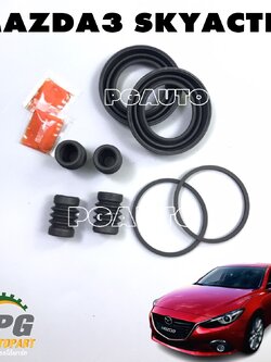 ชุดซีลซ่อมดีสเบรกหน้า MAZDA3 SKYACTIV ปี 2014-2018 (1ชุด=2ล้อหน้า) เเท้ / รูปจริง