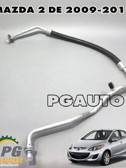 แป๊ปแอร์จากคอมเข้าตู้ MAZDA 2 DE 2009-2013 (1เส้น) แท้ / รูปจริง