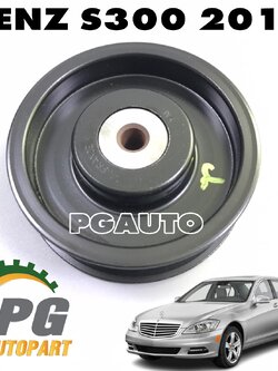 ลูกรอกสายพาน 80mm.(เรียบ) BENZ S 300 L ปี 2010(A272,A271EVO)(1ชิ้น) INA / รูปจริง
