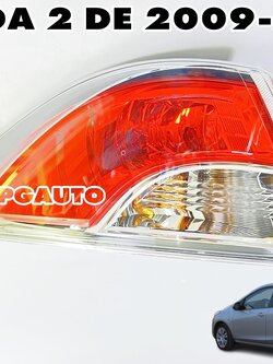 ไฟท้ายทั้งดวง LH MAZDA 2 DE ปี 2009-2013 (รถ 4 ประตู) (1ชิ้น) แท้ / รูปจริง