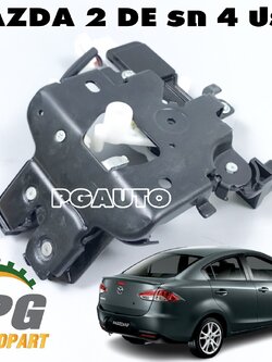 กลอนล็อคฝาท้าย MAZDA 2 DE ปี 2009-2013(รถ 4 ประตู) (1ชิ้น) แท้ / รูปจริง