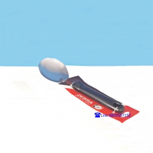 ทัพพีแขกด้ามดำ-ตราหัวม้าลาย ขนาด 7.3 ซ.ม