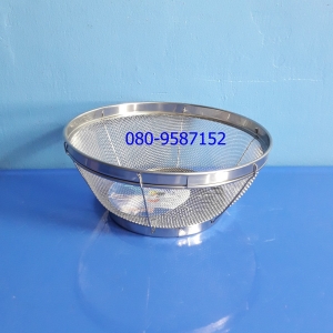 ตะแกรงกลมล้างผัก-สแตนเลส ขนาด 25 ซ.ม