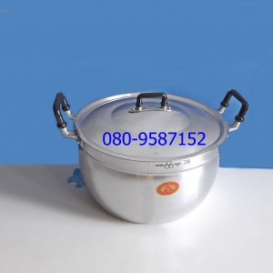 หม้ออลูมิเนียม 2 หู ตราถ้วยทอง ขนาด 28 ซ.ม.