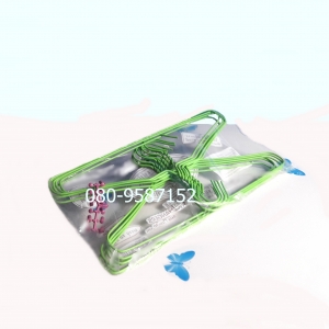 ไม้แขวนเสื้อลวดเคลือบ ตราจระเข้บิน