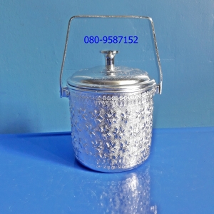 หม้อหูหิ้ว-อลูมิเนียมลายไทย-ตราแมวน้ำ ขนาด 12 ซ.ม