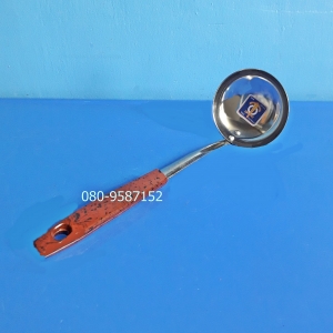 กระบวยสแตนเลส ด้ามลายหินอ่อน ตราสมอ