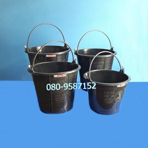 ถังน้ำหูหิ้ว+พลาสติกกลมดำ ตรางู