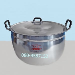 หม้ออลูมิเนียมสองหู ตราจระเข้ ขนาด 40 ซ.ม